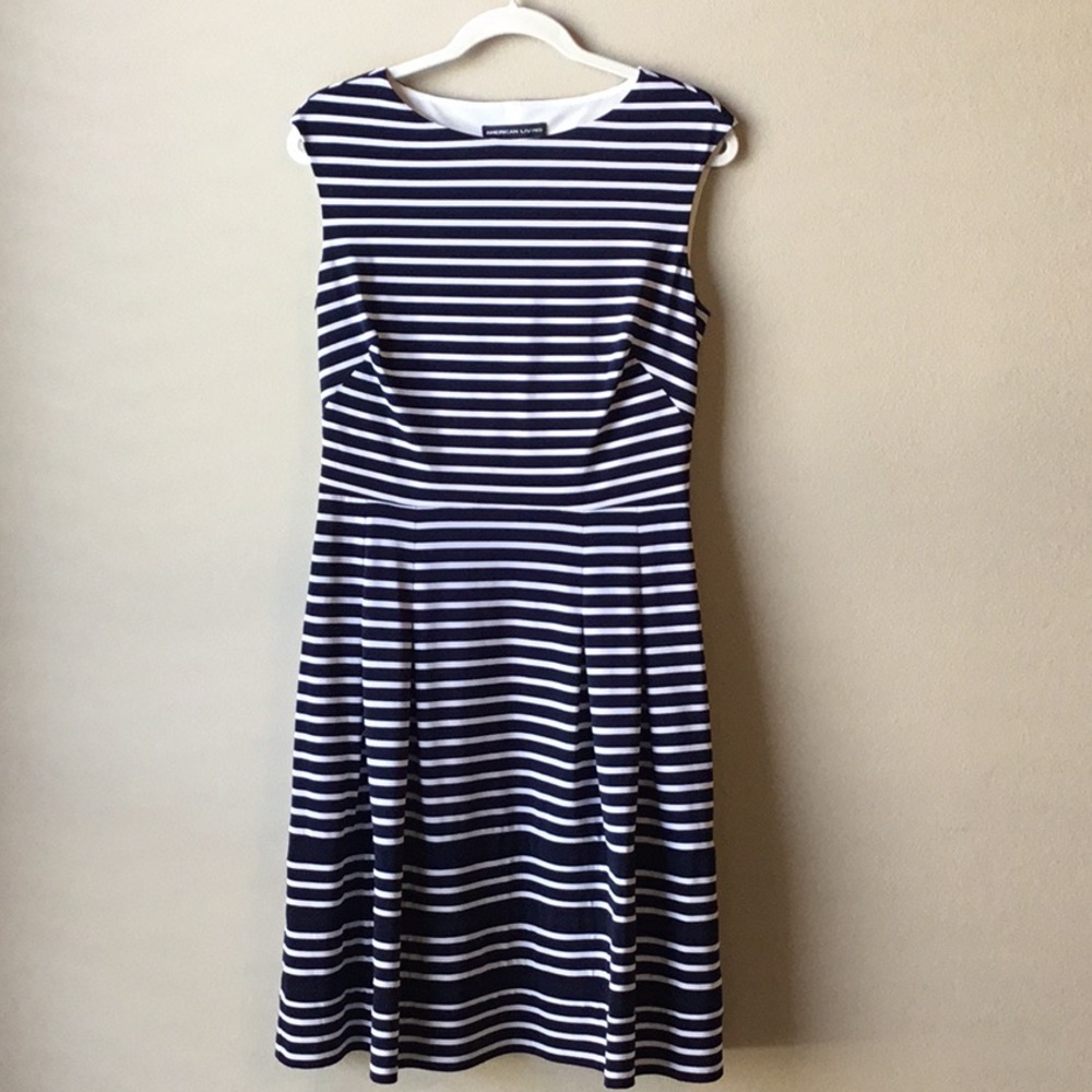 SOLD - American Living Striped Jersey Knit Dress